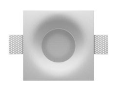 Гипсовый светильник с цоколем GX53 для встраивания в потолок VS-001.1