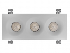Тройной гипсовый светильник для встраивания в потолок VS-033