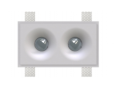 Двойной гипсовый светильник для встраивания в потолок VS-026